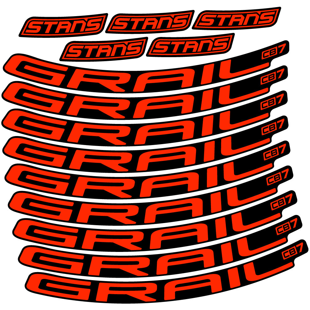 Aufkleber Stans Notubes Grail CB7, Mountain Wheel, Sticker Vinyl