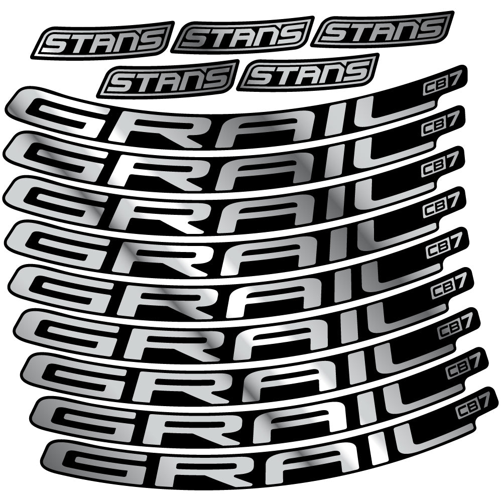Aufkleber Stans Notubes Grail CB7, Mountain Wheel, Sticker Vinyl