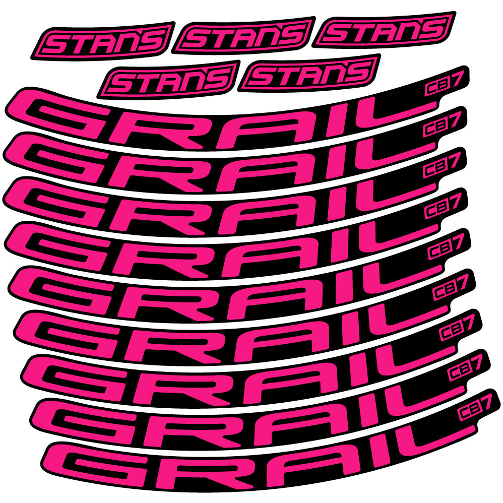 Aufkleber Stans Notubes Grail CB7, Mountain Wheel, Sticker Vinyl