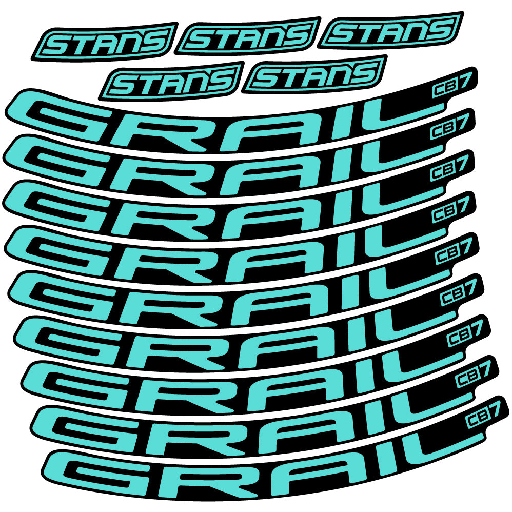 Aufkleber Stans Notubes Grail CB7, Mountain Wheel, Sticker Vinyl