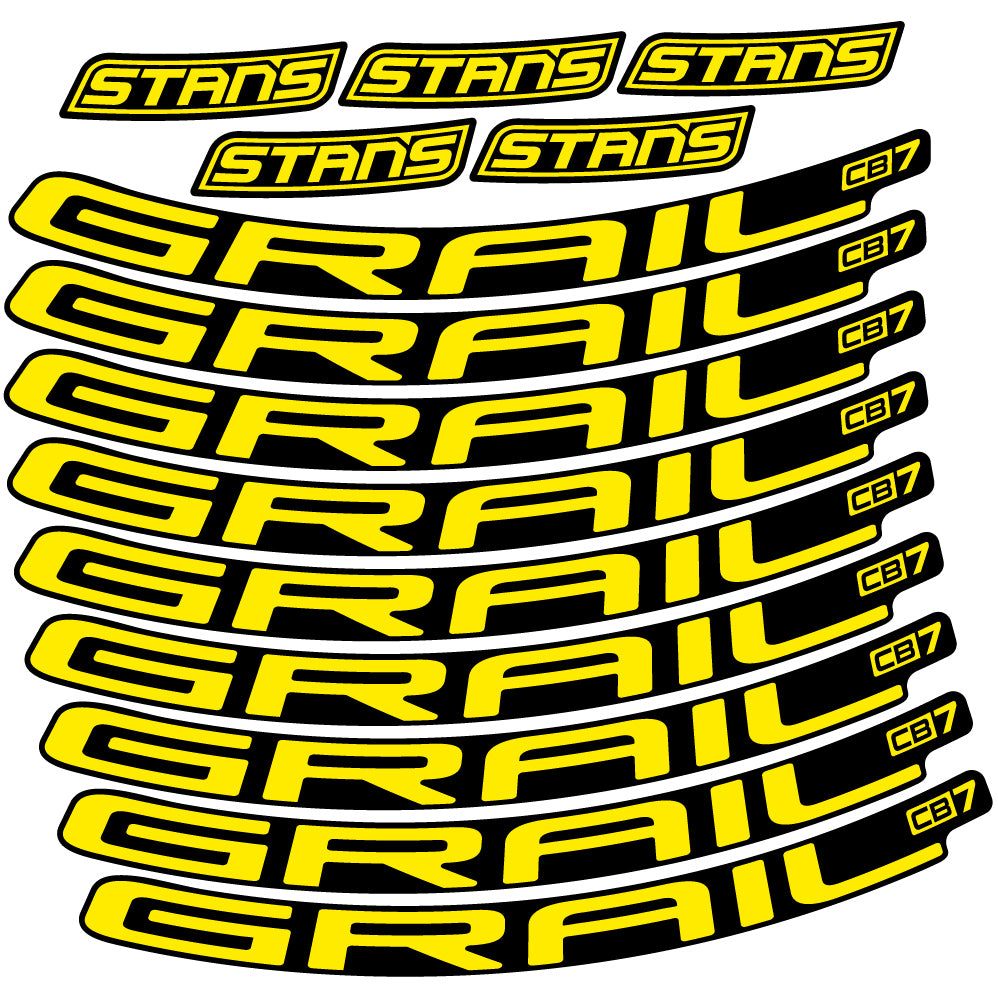Aufkleber Stans Notubes Grail CB7, Mountain Wheel, Sticker Vinyl