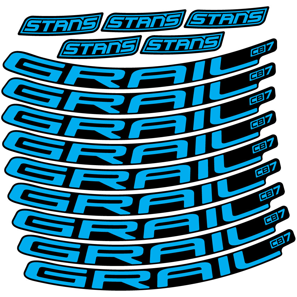 Aufkleber Stans Notubes Grail CB7, Mountain Wheel, Sticker Vinyl