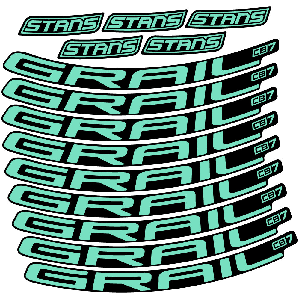 Aufkleber Stans Notubes Grail CB7, Mountain Wheel, Sticker Vinyl