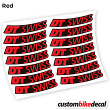 Load image into Gallery viewer, Decal, DT Swiss Logo, Mountain Wheel Bikes, Sticker vinyl
