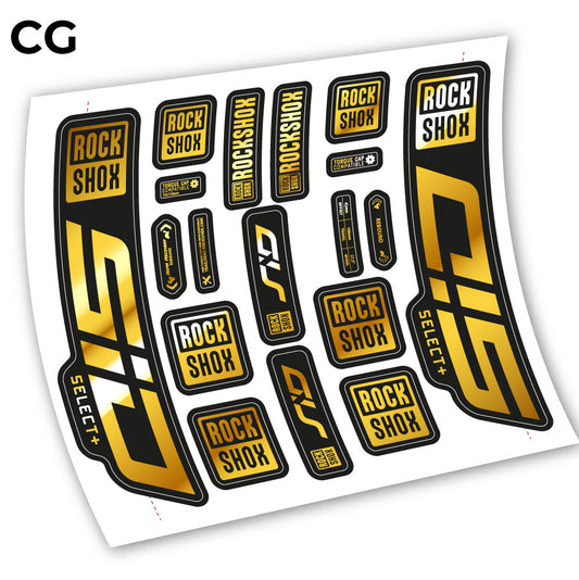 Decal Sid Select Plus 2021, Bike Fork 27.5, sticker vinyl