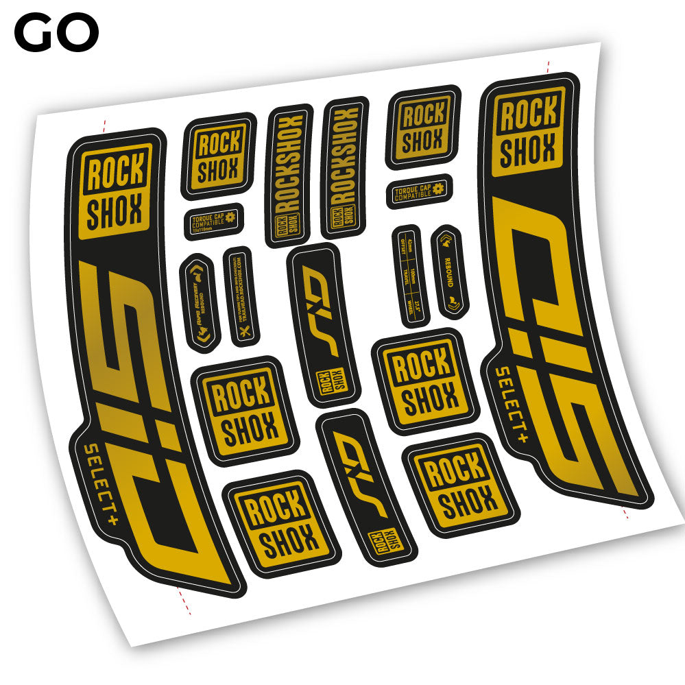 Decal Sid Select Plus 2021, Bike Fork, sticker vinyl