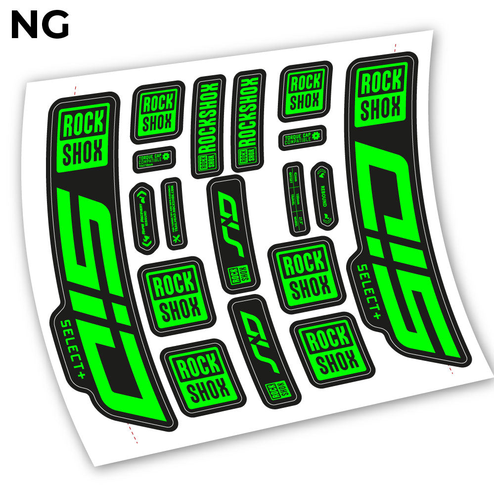 Decal Sid Select Plus 2021, Bike Fork, sticker vinyl