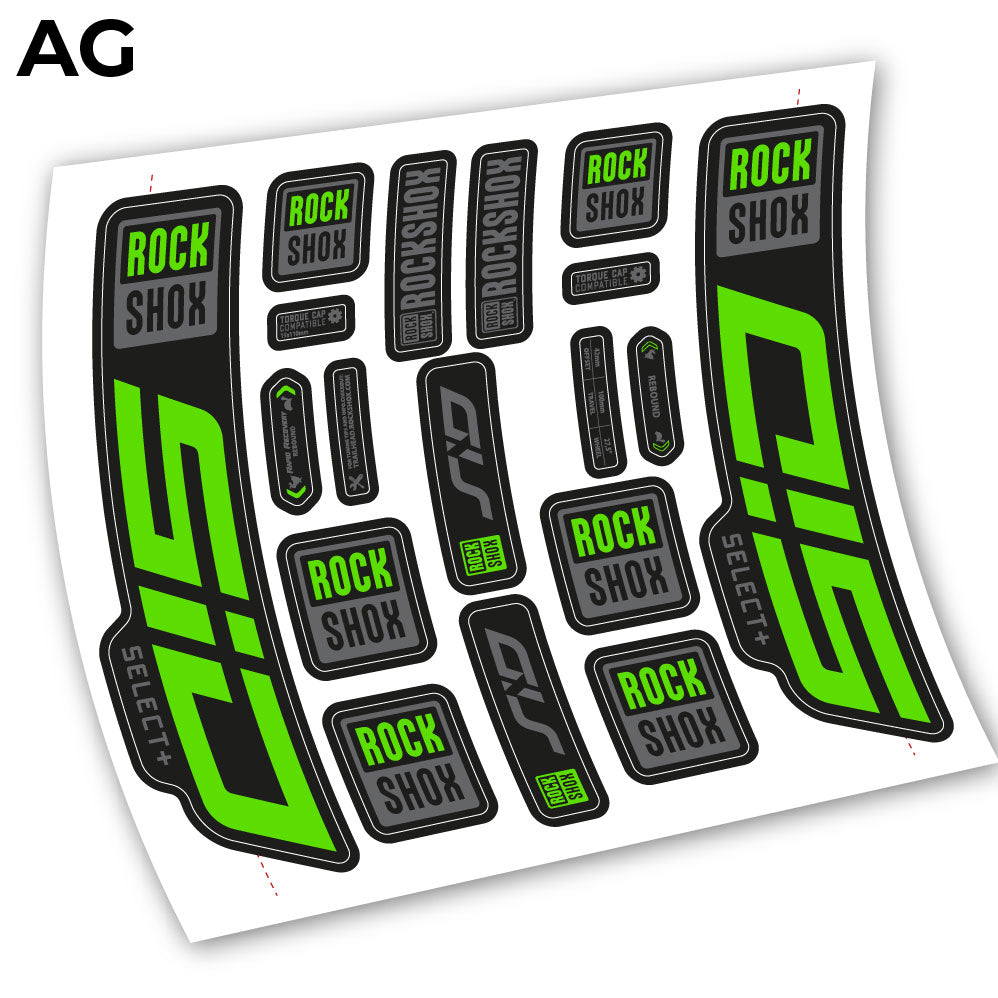 Decal Sid Select Plus 2021, Bike Fork 27.5, sticker vinyl