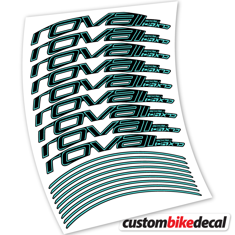 Aufkleber Roval Rapide CLX40 Track Brake, Road Wheels 40mm Sticker Vinyl