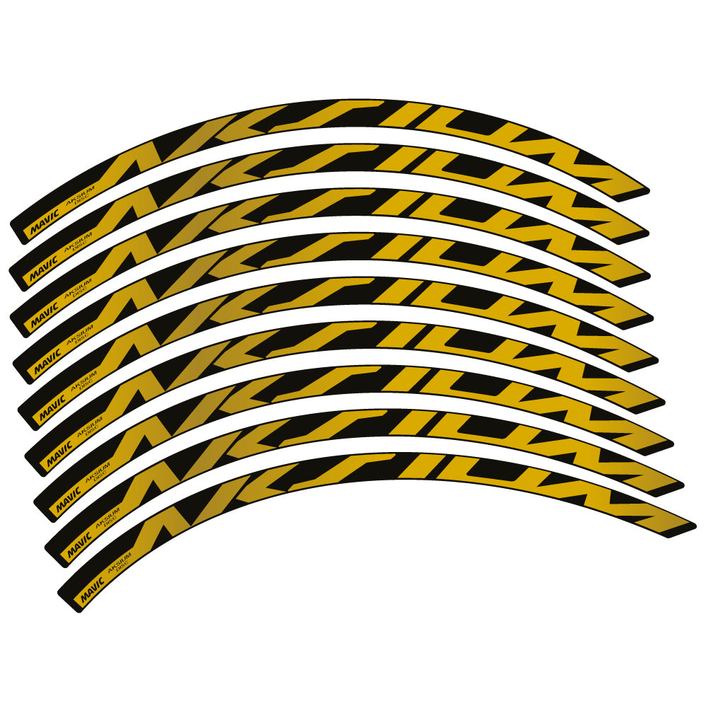 Aufkleber Mavic Aksium Disc, Rennradrad 22mm, Sticker Vinyl
