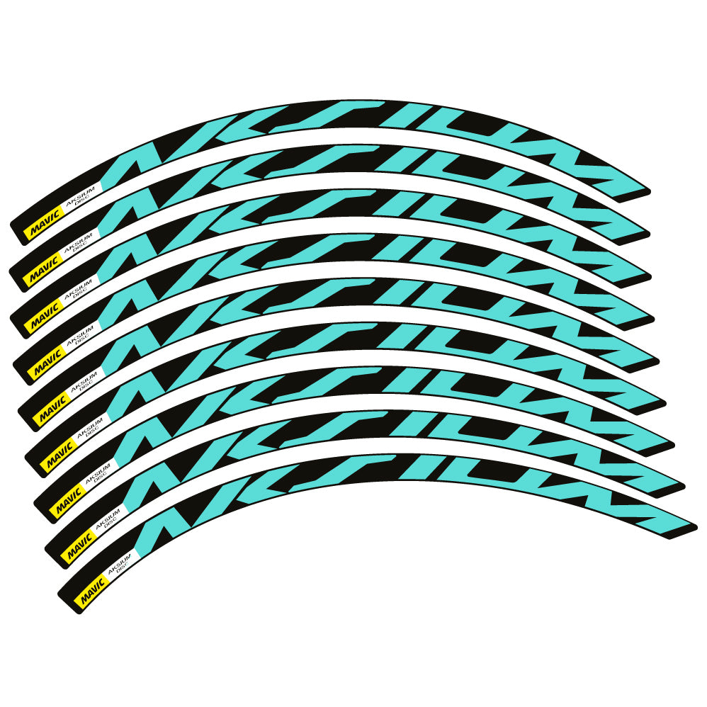 Aufkleber Mavic Aksium Disc, Rennradrad 22mm, Sticker Vinyl