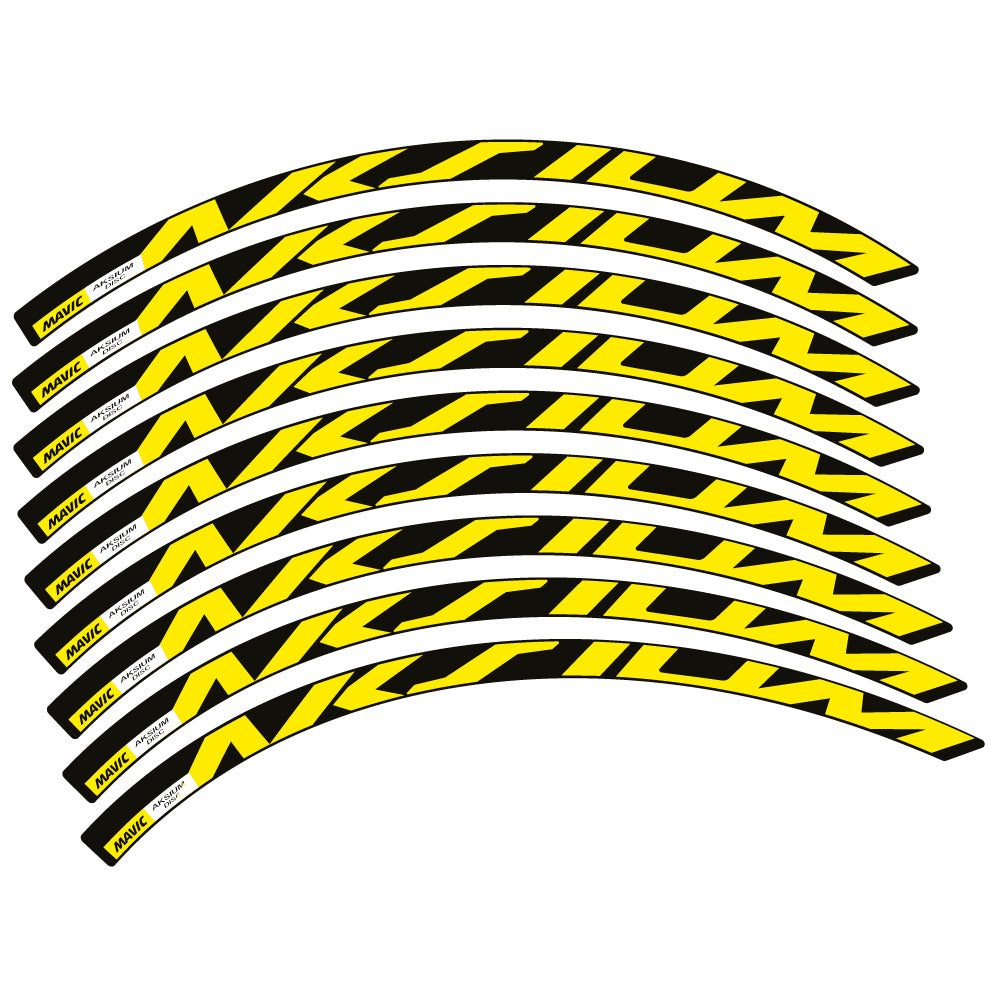 Aufkleber Mavic Aksium Disc, Rennradrad 22mm, Sticker Vinyl