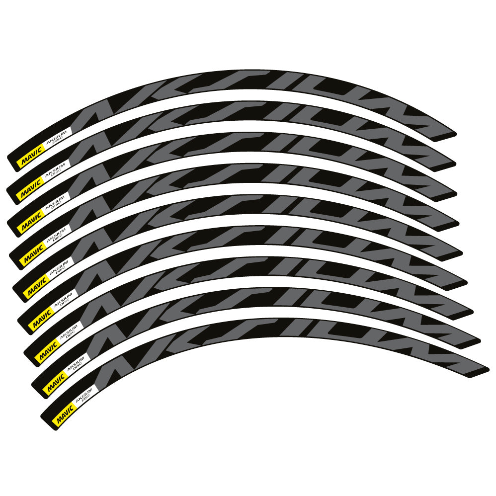 Aufkleber Mavic Aksium Disc, Rennradrad 22mm, Sticker Vinyl
