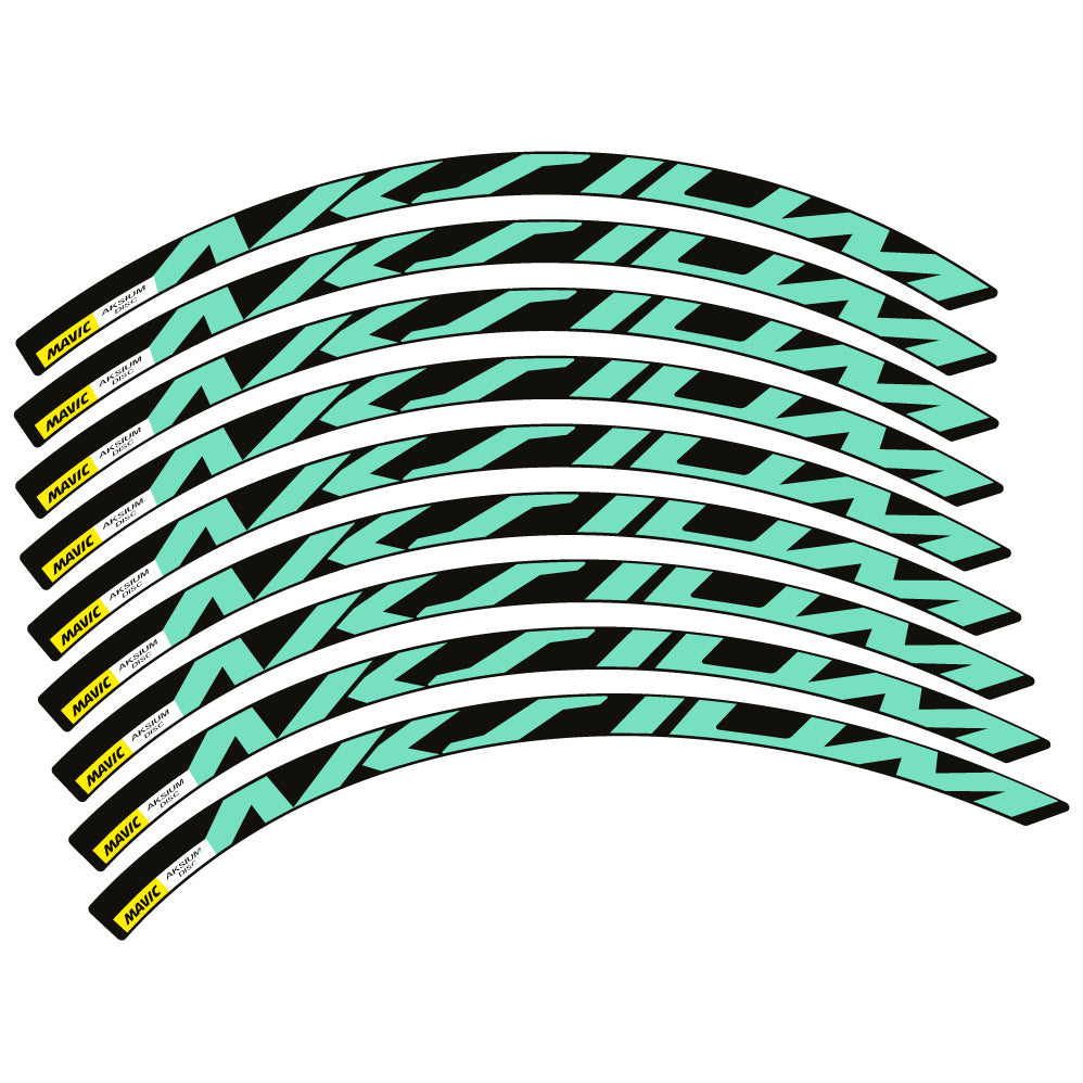 Aufkleber Mavic Aksium Disc, Rennradrad 22mm, Sticker Vinyl