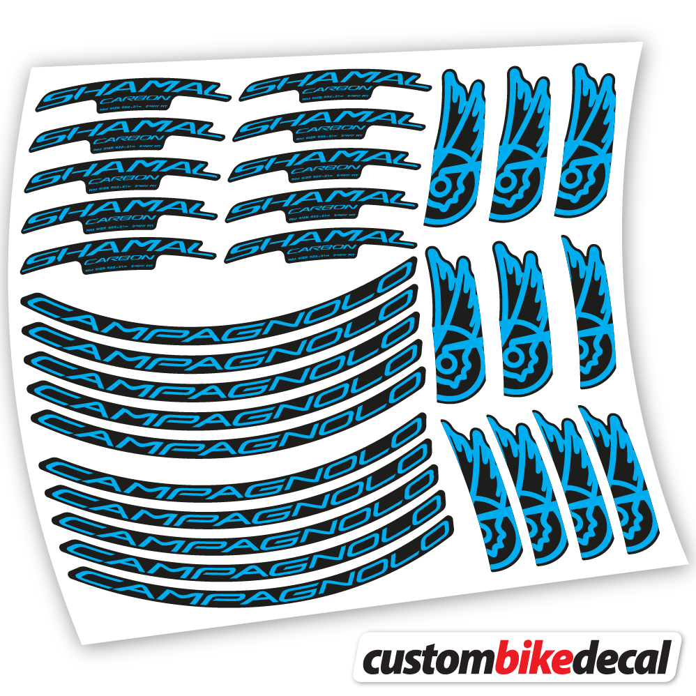 Decal  Campagnolo Shamal C21 Carbon, Road Wheel 35+40mm, Bike sticker vinyl