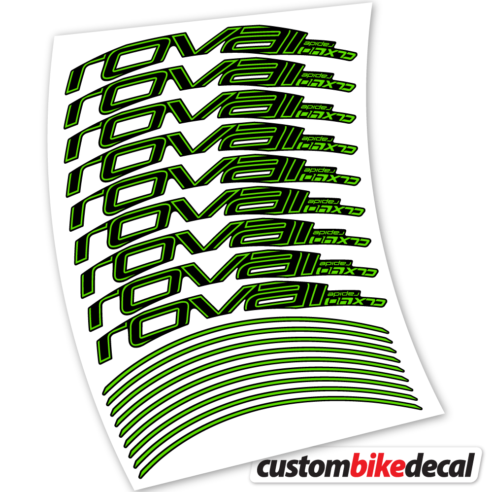 Aufkleber Roval Rapide CLX40 Track Brake, Road Wheels 40mm Sticker Vinyl