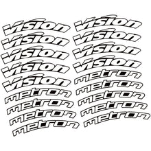 Load image into Gallery viewer, Decal Vision Metron 40, Road Wheel profile 40, Sticker Vinyl
