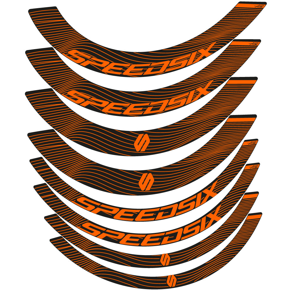 Decal Speedsix Air, Road Wheel Bikes profile 40 and 65, sticker vinyl