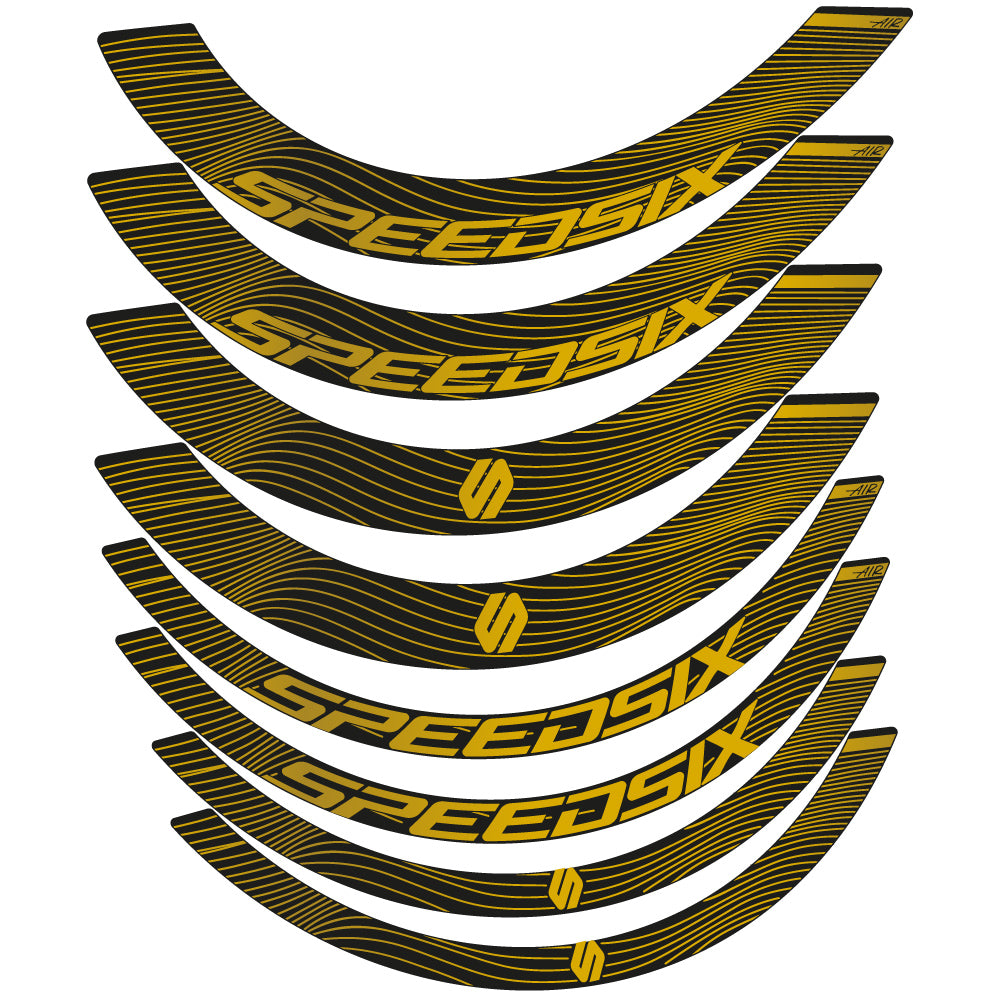 Decal Speedsix Air, Road Wheel Bikes profile 40 and 65, sticker vinyl