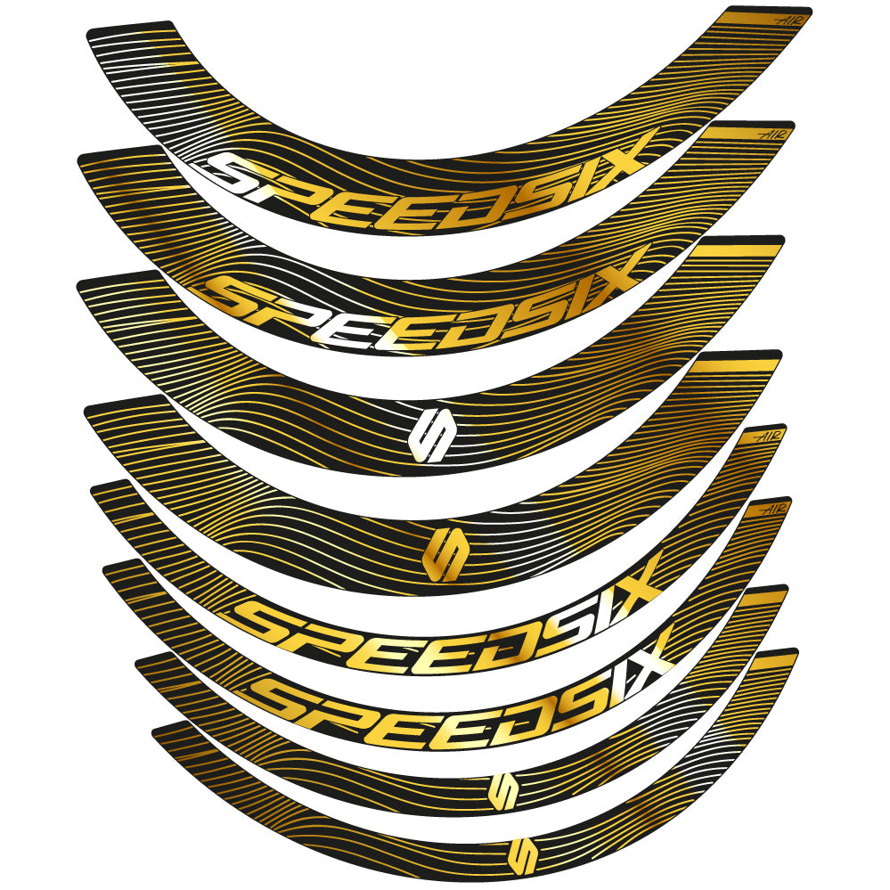 Decal Speedsix Air, Road Wheel Bikes profile 40 and 65, sticker vinyl