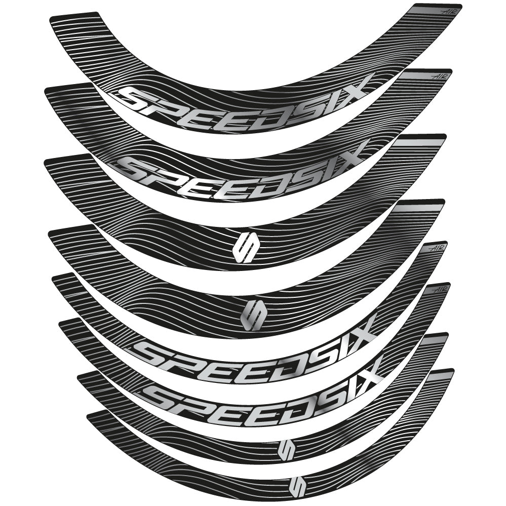 Decal Speedsix Air, Road Wheel Bikes profile 40 and 65, sticker vinyl