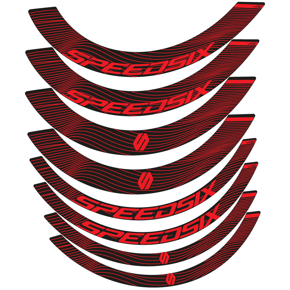 Decal Speedsix Air, Road Wheel Bikes profile 40 and 65, sticker vinyl