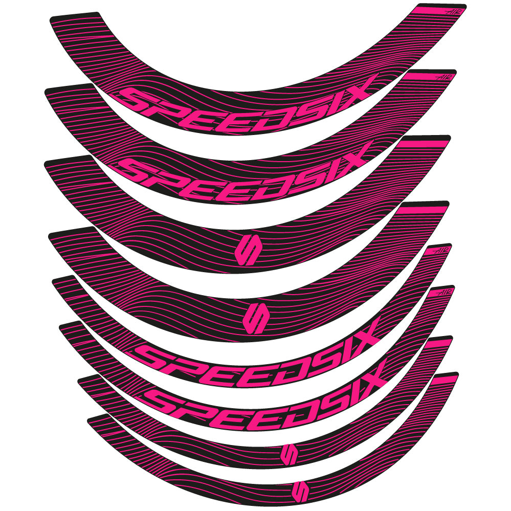 Decal Speedsix Air, Road Wheel Bikes profile 40 and 65, sticker vinyl