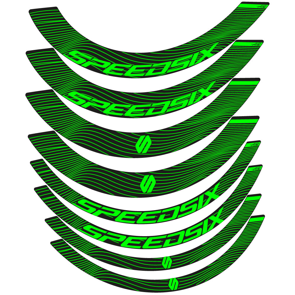 Decal Speedsix Air, Road Wheel Bikes profile 40 and 65, sticker vinyl