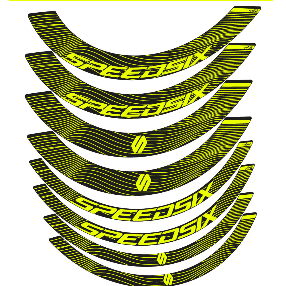 Decal Speedsix Air, Road Wheel Bikes profile 40 and 65, sticker vinyl
