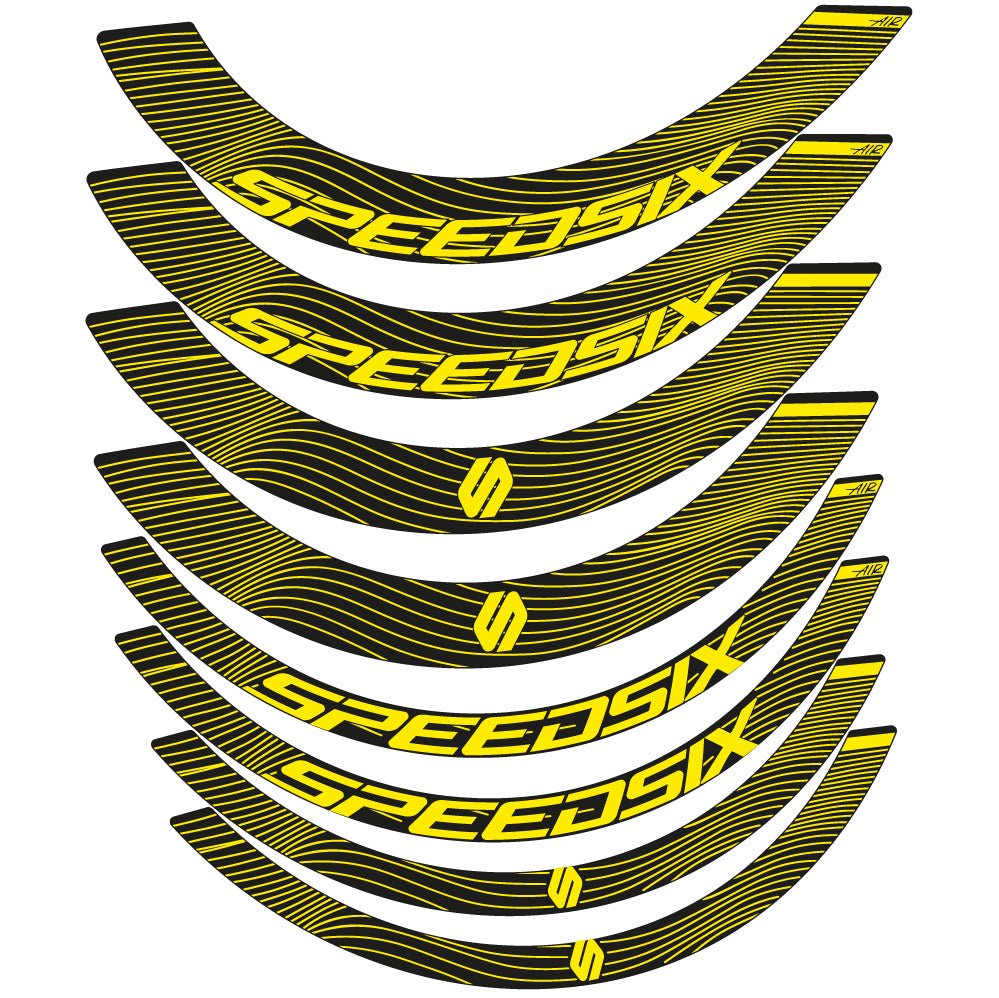 Decal Speedsix Air, Road Wheel Bikes profile 40 and 65, sticker vinyl