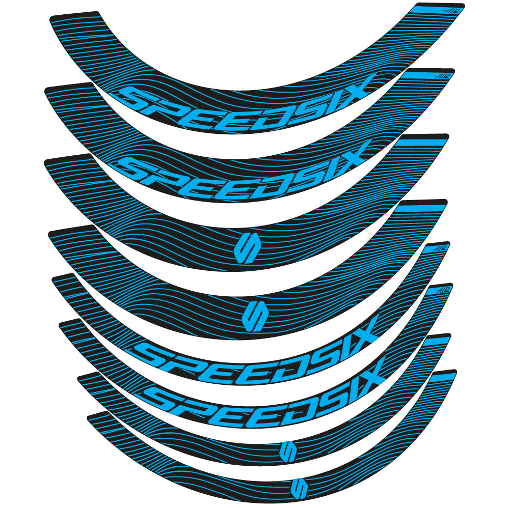 Decal Speedsix Air, Road Wheel Bikes profile 40 and 65, sticker vinyl