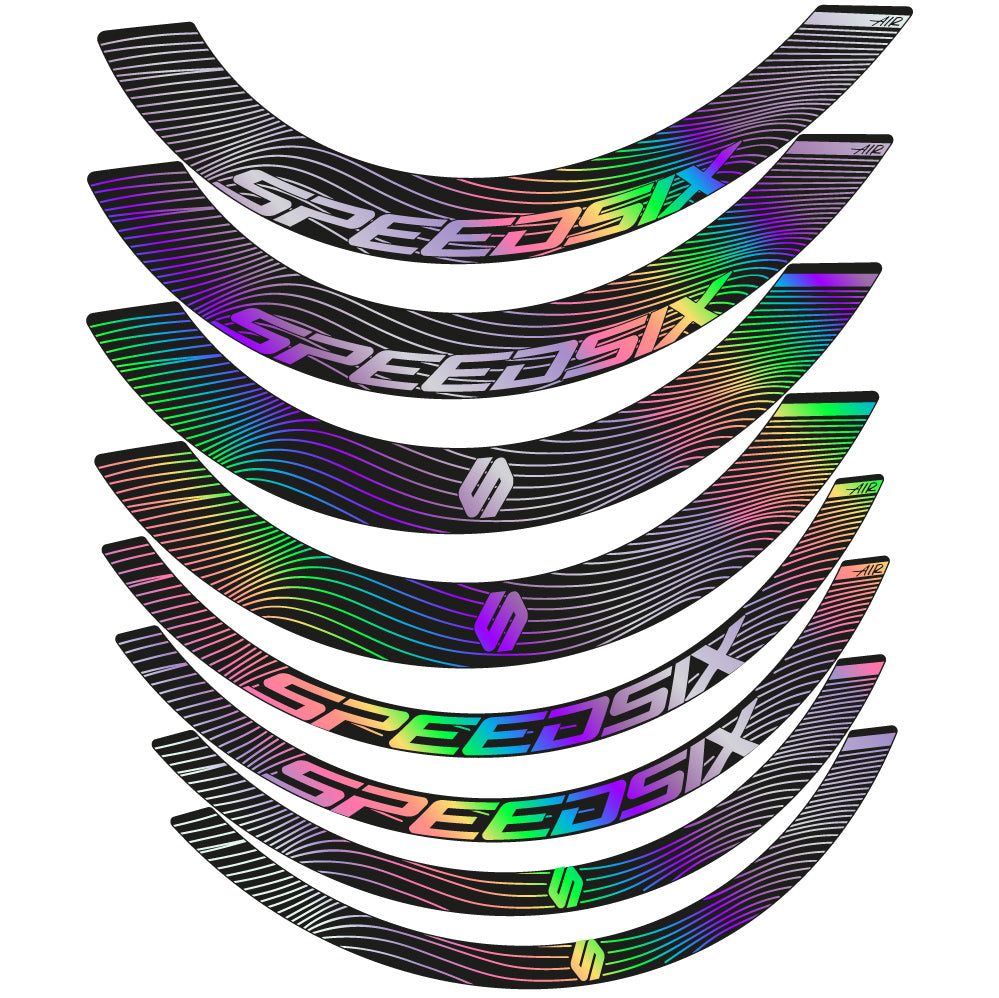 Decal Speedsix Air, Road Wheel Bikes profile 40 and 65, sticker vinyl