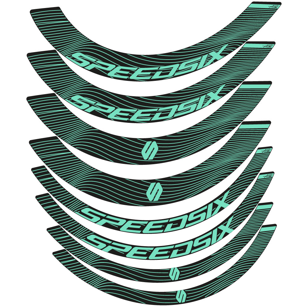 Decal Speedsix Air, Road Wheel Bikes profile 40 and 65, sticker vinyl