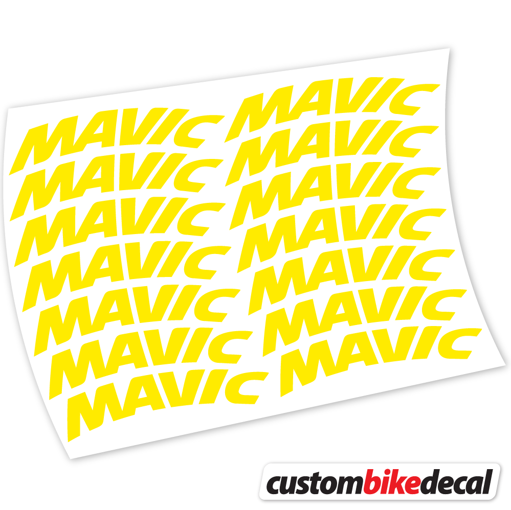 Aufkleber Mavic Racing Mountainbikes 45mm, Racing Mountainbikes Sticker Vinyl