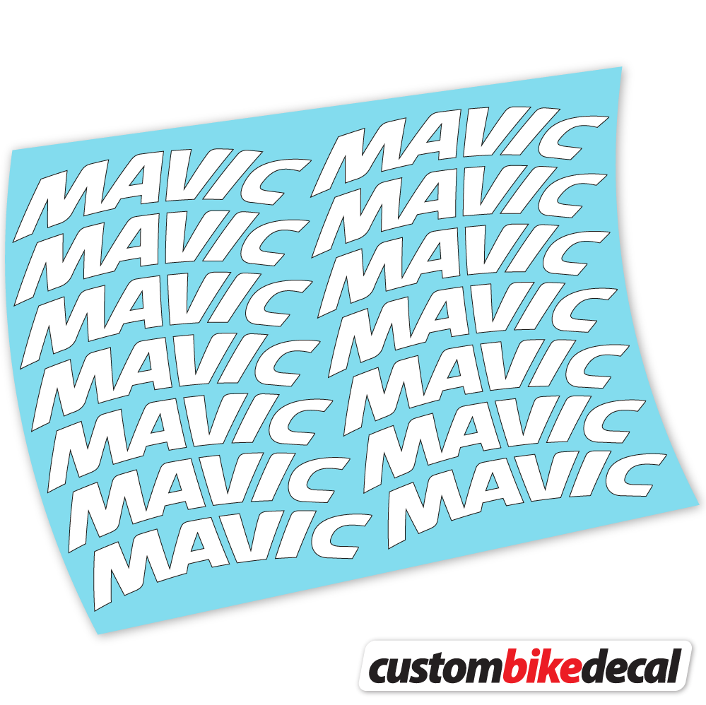 Aufkleber Mavic Racing Mountainbikes 45mm, Racing Mountainbikes Sticker Vinyl