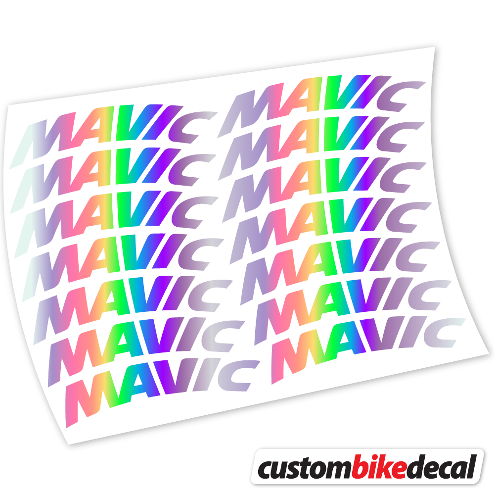 Aufkleber Mavic Racing Mountainbikes 45mm, Racing Mountainbikes Sticker Vinyl
