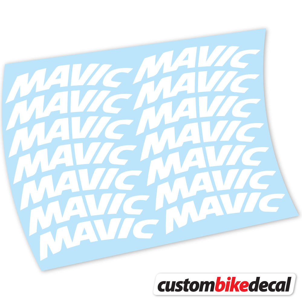 Aufkleber Mavic Racing Mountainbikes 45mm, Racing Mountainbikes Sticker Vinyl
