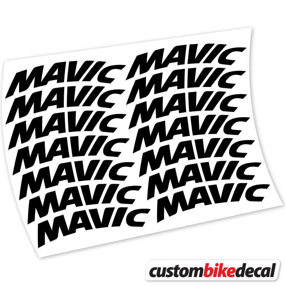 Aufkleber Mavic Racing Mountainbikes 45mm, Racing Mountainbikes Sticker Vinyl
