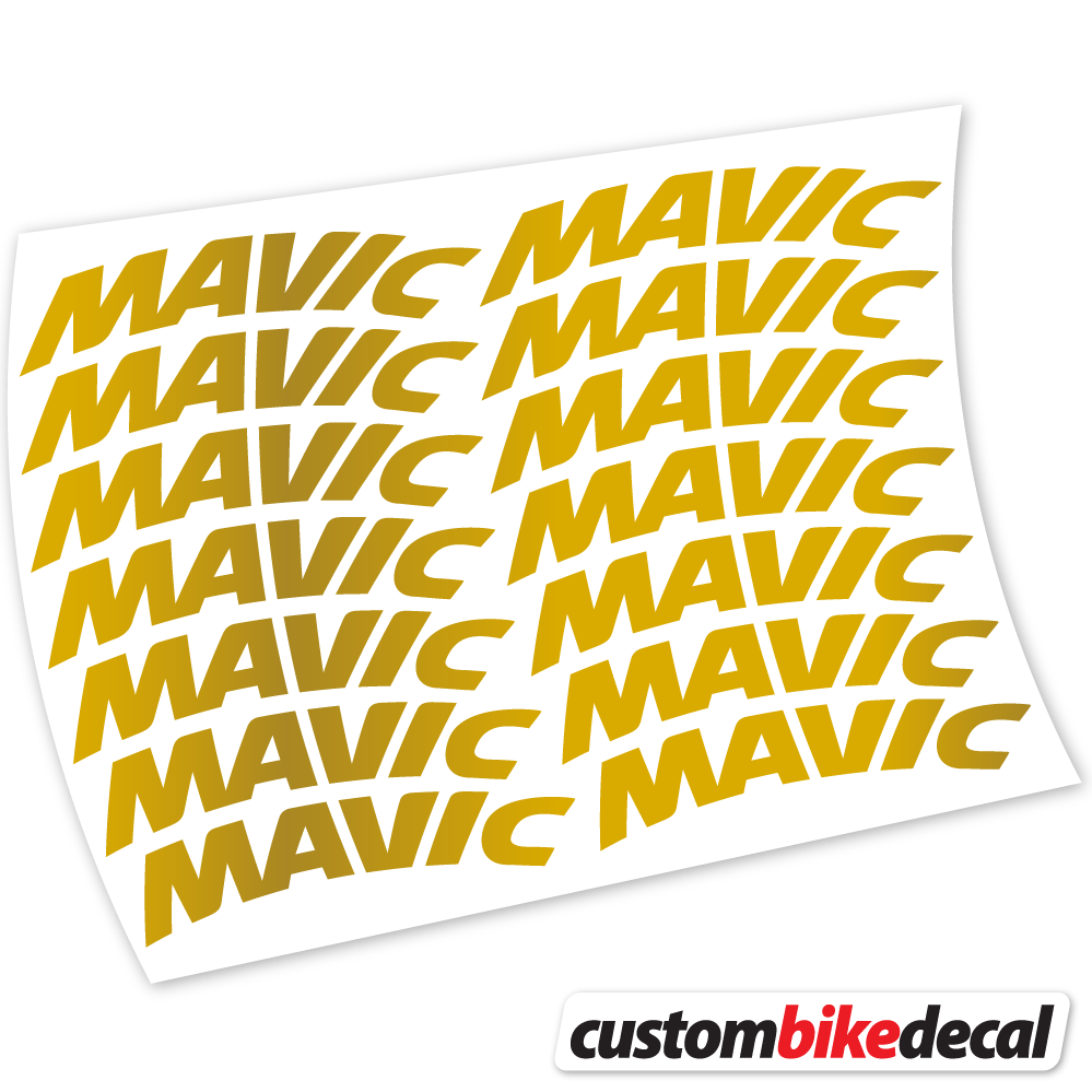 Aufkleber Mavic Racing Mountainbikes 45mm, Racing Mountainbikes Sticker Vinyl