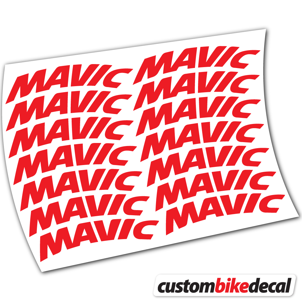Aufkleber Mavic Racing Mountainbikes 45mm, Racing Mountainbikes Sticker Vinyl