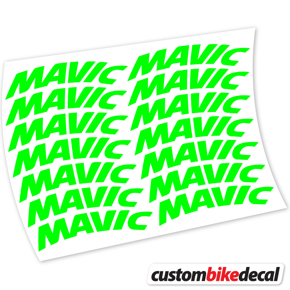 Aufkleber Mavic Racing Mountainbikes 45mm, Racing Mountainbikes Sticker Vinyl