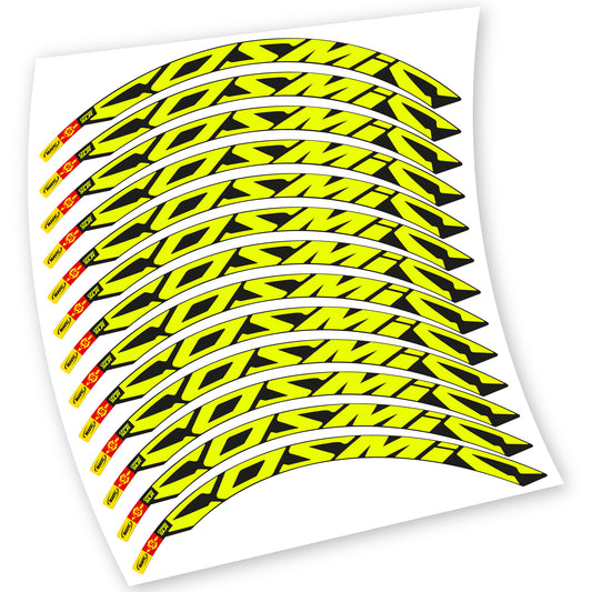 Neon Yellow decal for Mavic Cosmic Carbone SLR road wheel – bike sticker vinyl