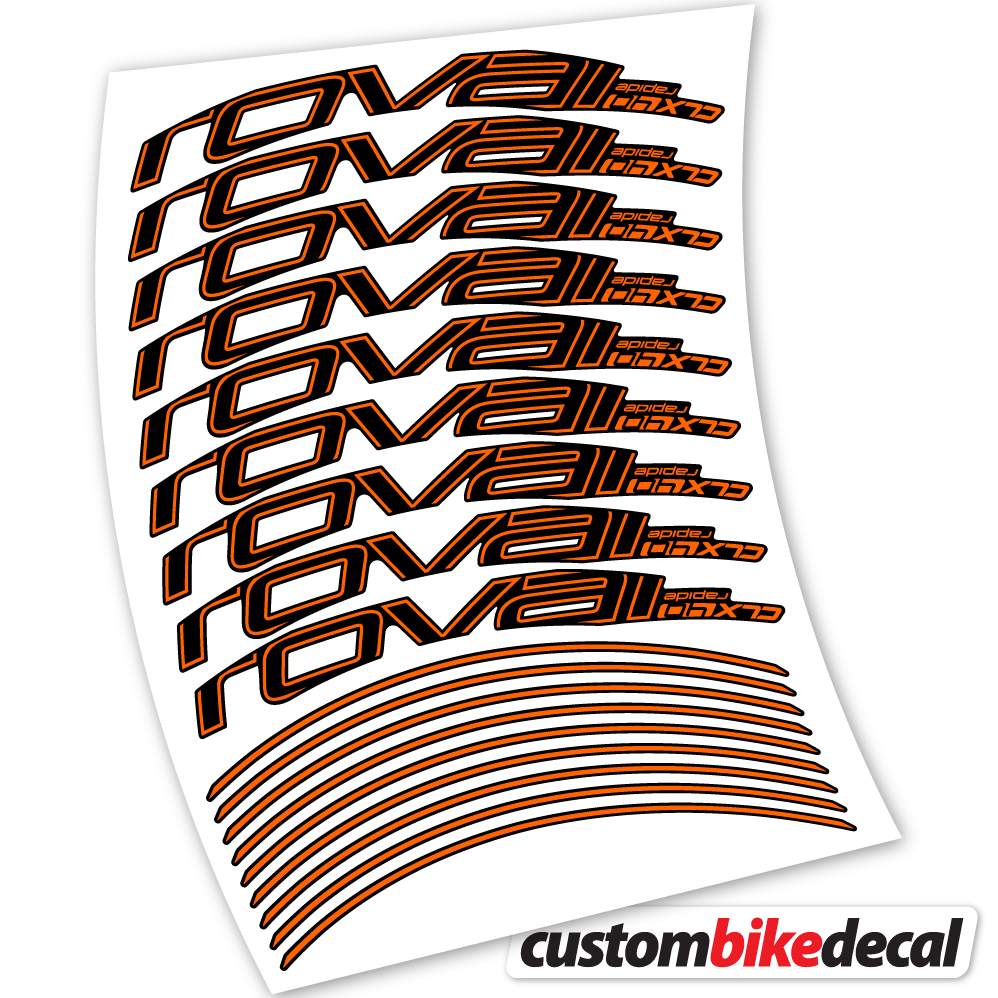 Aufkleber Roval Rapide CLX40 Track Brake, Road Wheels 40mm Sticker Vinyl
