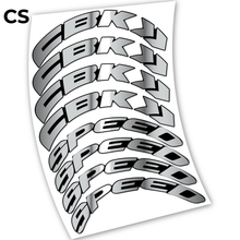 Load image into Gallery viewer, Decal, CBK Speed 80, Road Wheel 80mm, bike sticker vinyl
