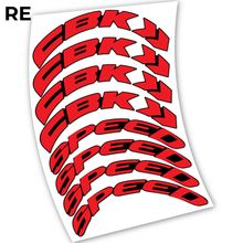 Load image into Gallery viewer, Decal, CBK Speed 80, Road Wheel 80mm, bike sticker vinyl
