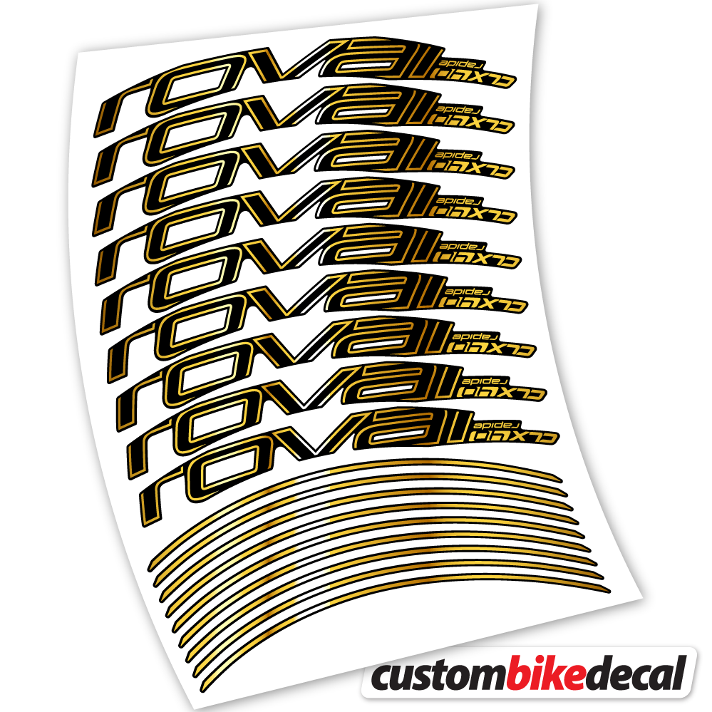 Aufkleber Roval Rapide CLX40 Track Brake, Road Wheels 40mm Sticker Vinyl