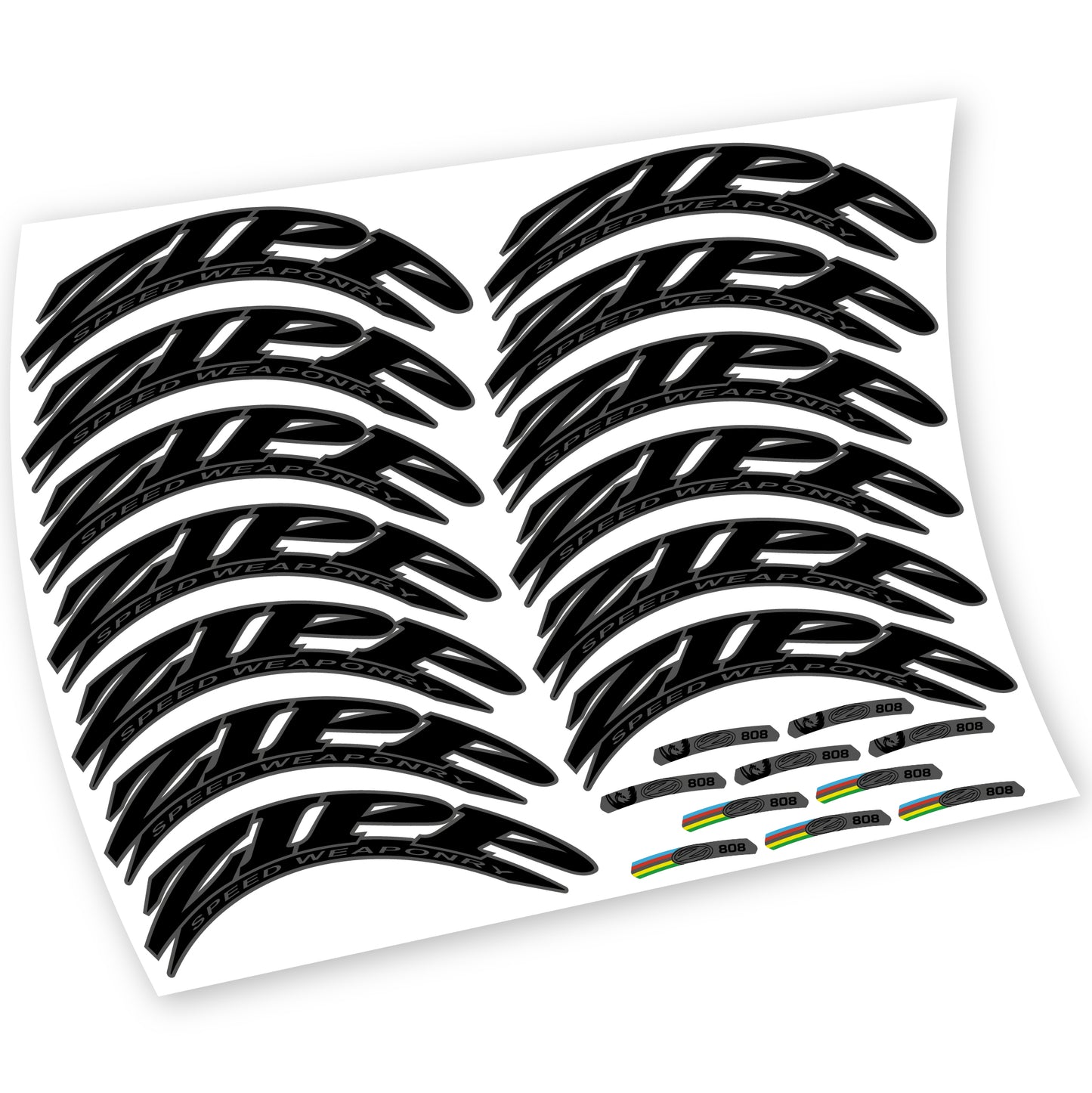 Decals, Zipp 808, Road Wheel 88mm, bike sticker vinyl