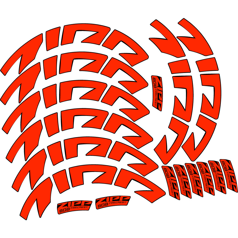 Aufkleber Zipp 808 FC, Road Wheel Profil 88, Sticker Vinyl