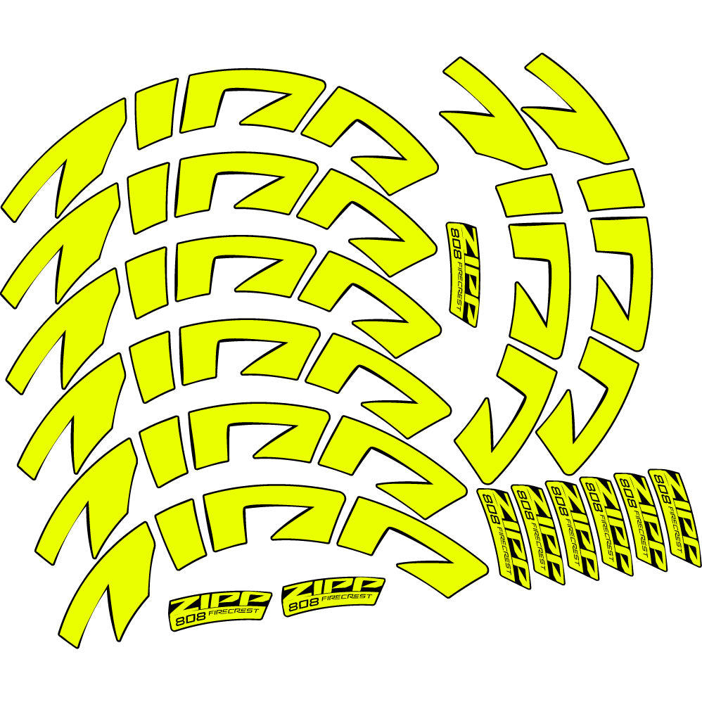 Aufkleber Zipp 808 FC, Road Wheel Profil 88, Sticker Vinyl