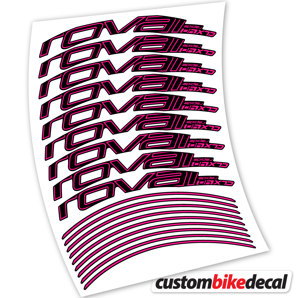 Aufkleber Roval Rapide CLX40 Track Brake, Road Wheels 40mm Sticker Vinyl